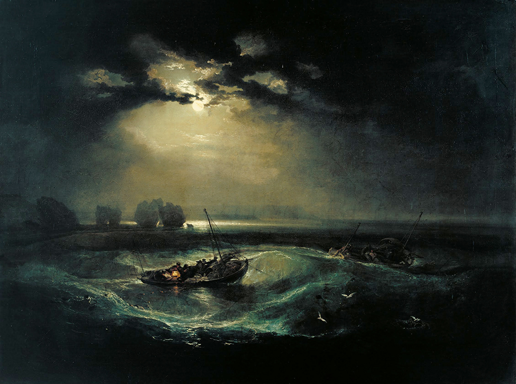 Fishermen at Sea in Detail JMW Turner